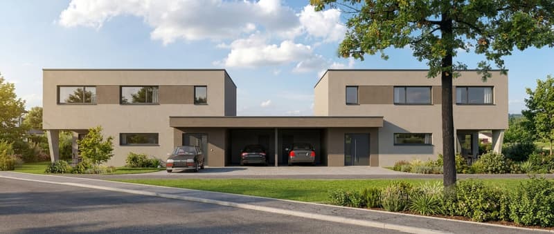 ZEITLOSE ARCHITEKTUR ZWEI EINFAMILIENHÄUSER IN WIEDLISBACH - Haus B (1)