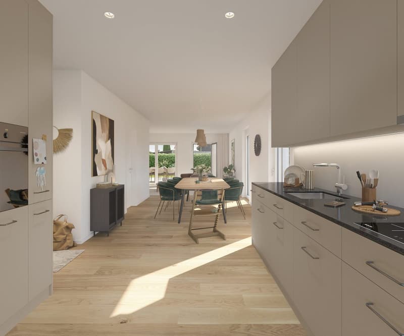 Maison mitoyenne neuve dans un emplacement familial (4)