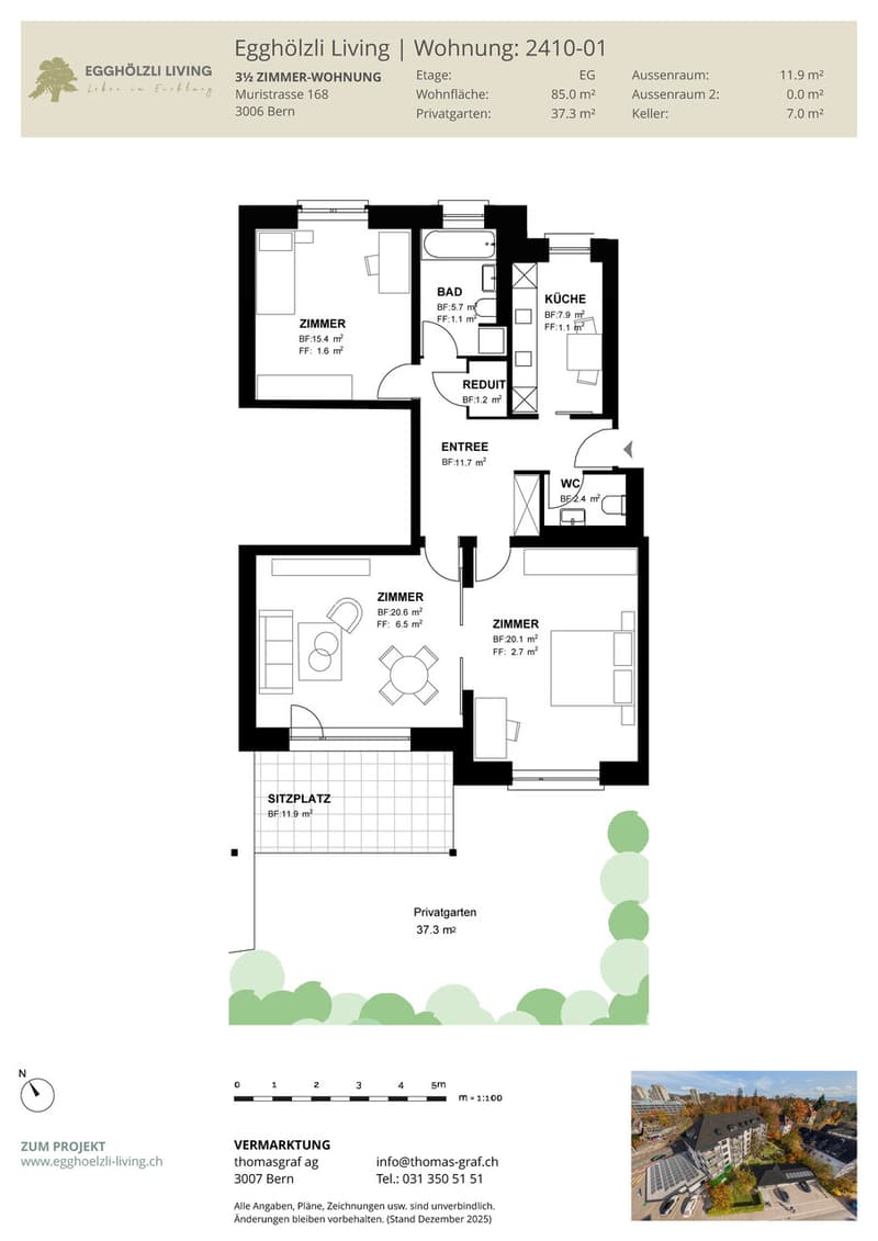Grundriss 3.5-Zimmer Eigentumswohnung