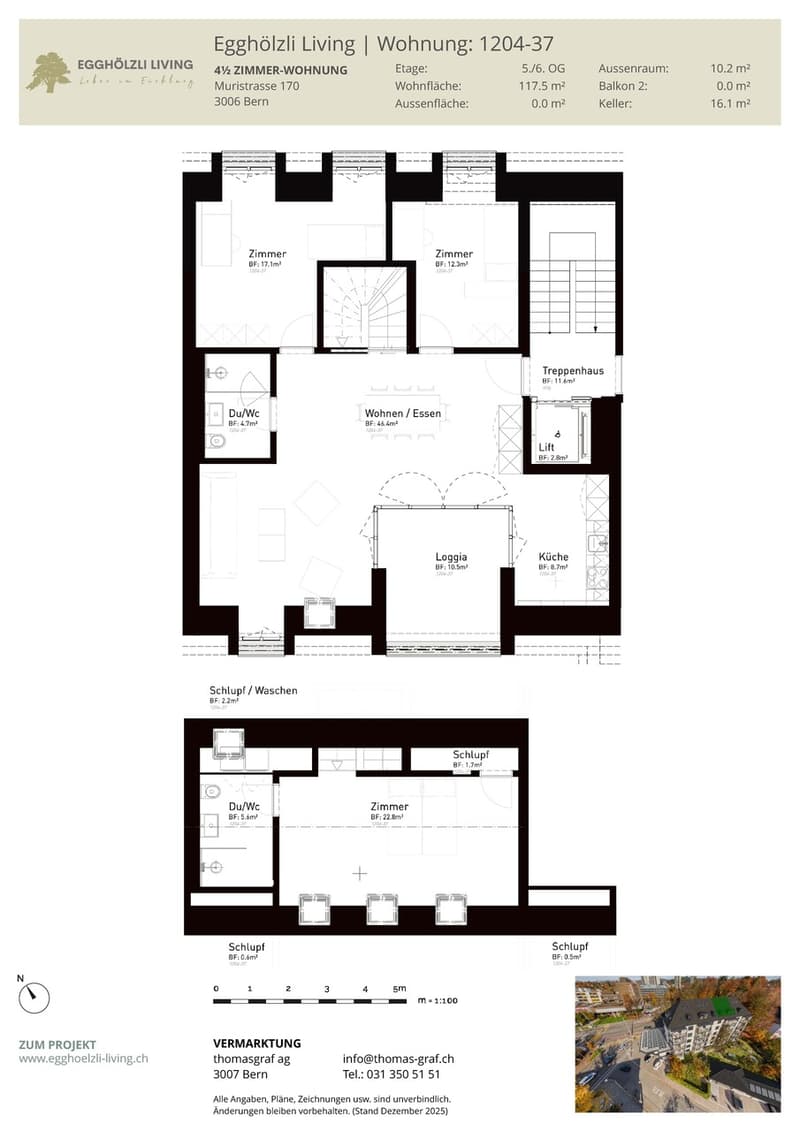 Neue Dachwohnung mit Blick auf den Gurten (4)