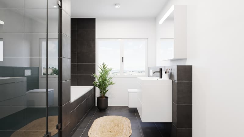5.5- Zimmer Maisonette Wohnung mit Galerie und Süd - Dachterrasse (7)
