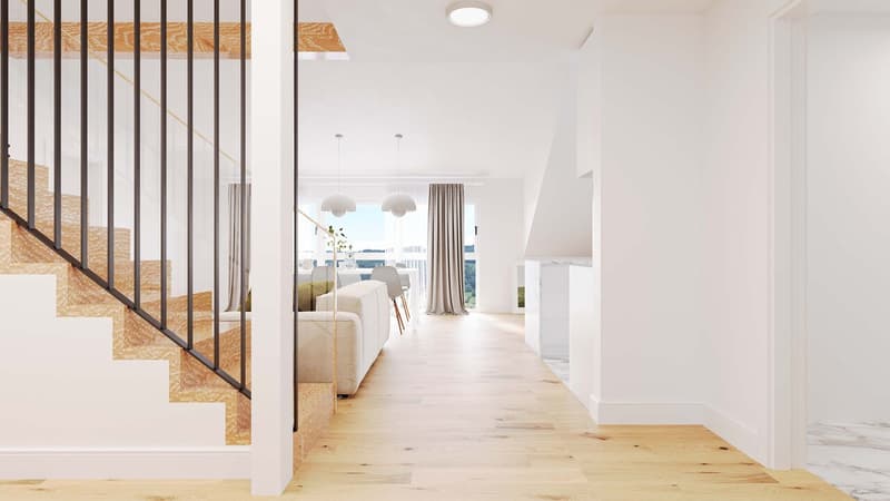 5.5- Zimmer Maisonette Wohnung mit Galerie und Süd - Dachterrasse (6)