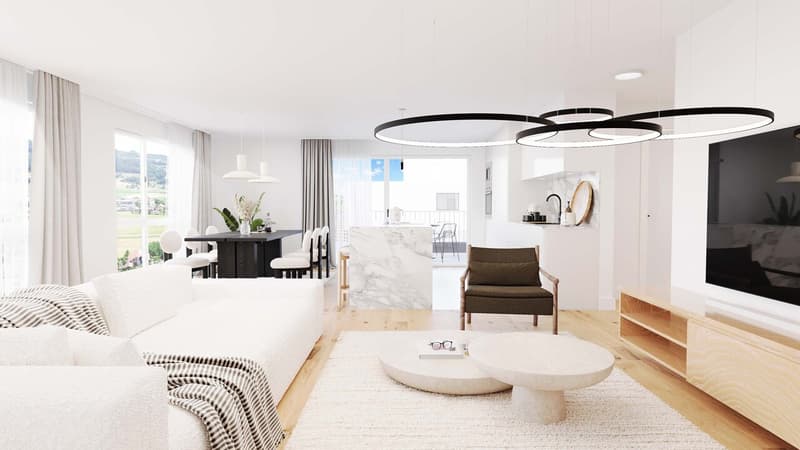 Grosszügige 5.5- Zimmer Eigentumswohnung mit Terrasse (Süd) und Loggia (4)