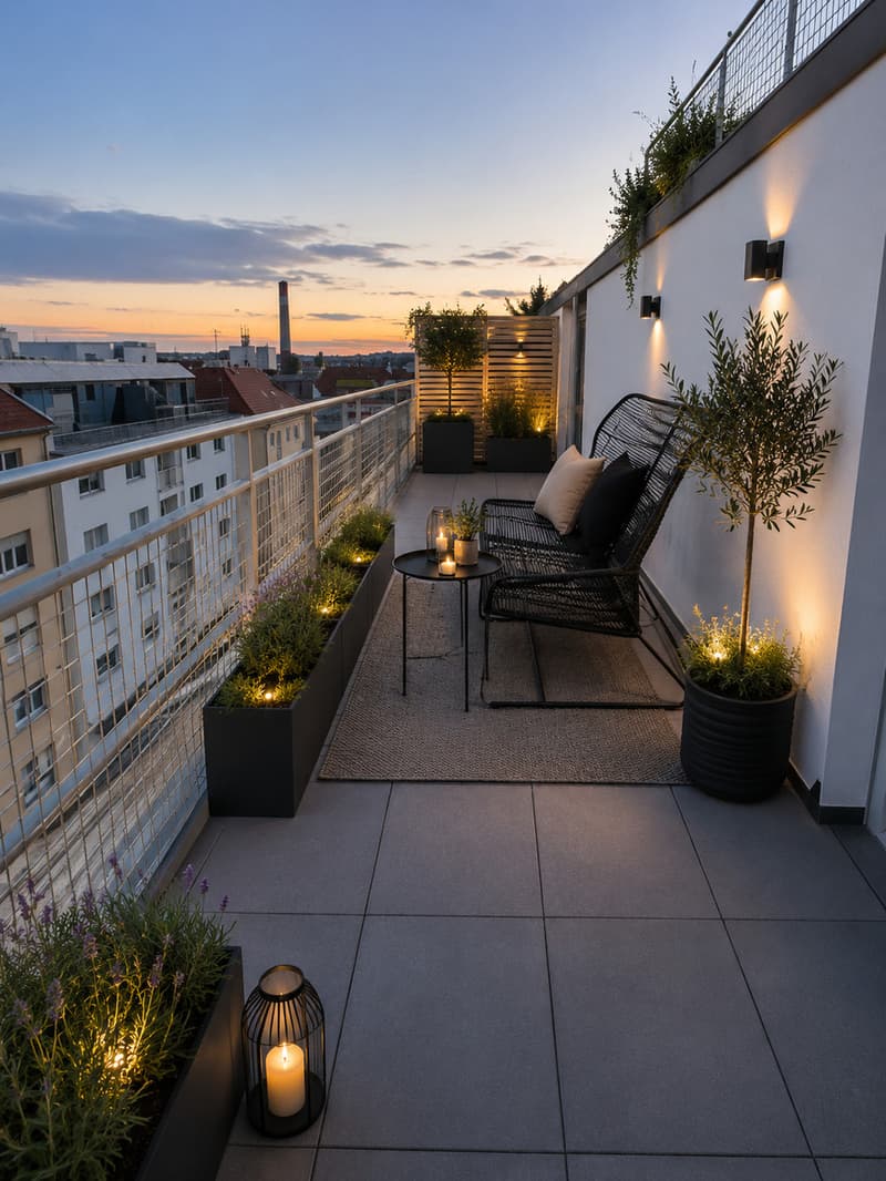 Balkon Visualisierung / Visualisation du balcon / Balcony Visualization / Rendering del balcone