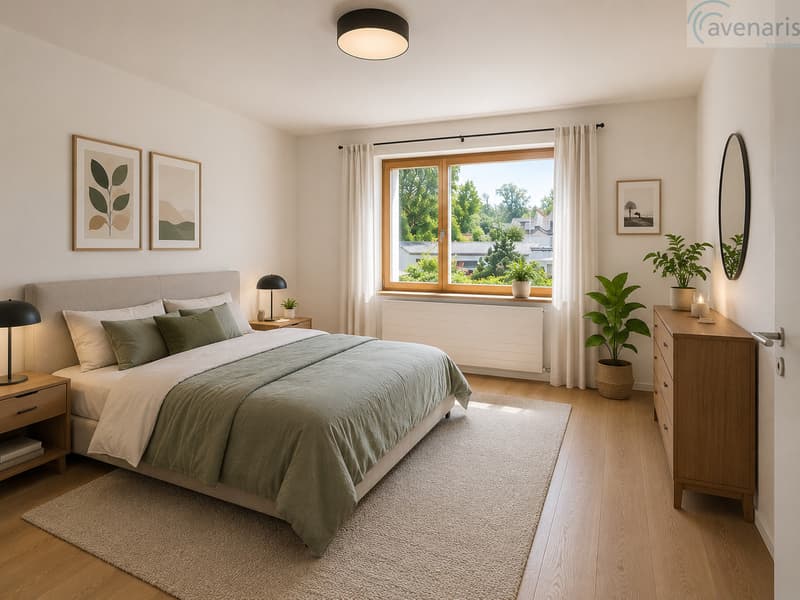 Schlafzimmer Obergeschoss Visualisierung