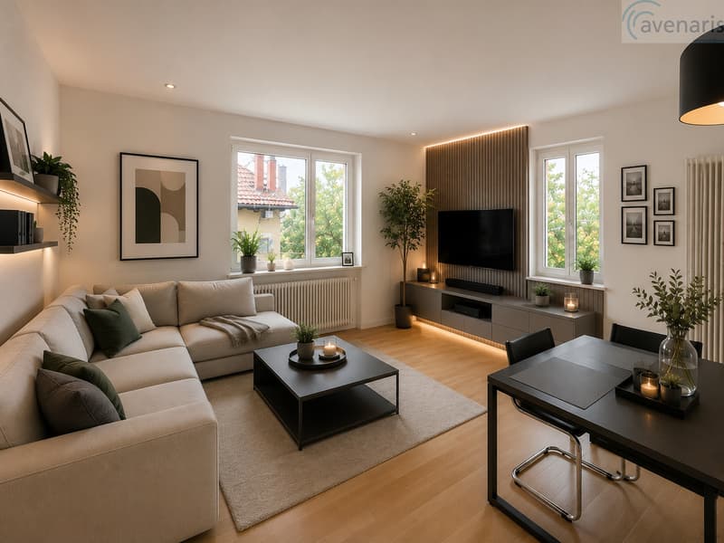 Wohnzimmer Erdgeschoss Visualisierung