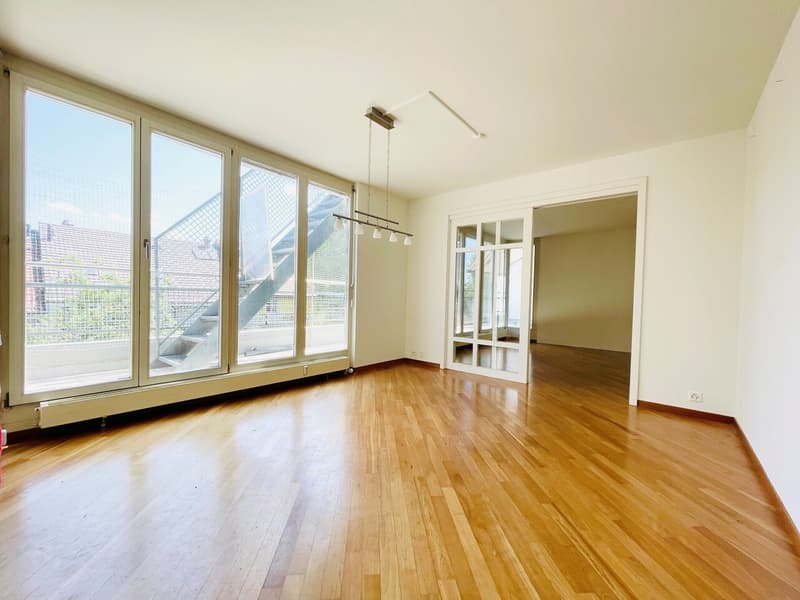 Wohn- und Esszimmer über beide Wohnungen / Salon et salle à manger / Living Room and Dining Room / Soggiorno e sala da pranzo