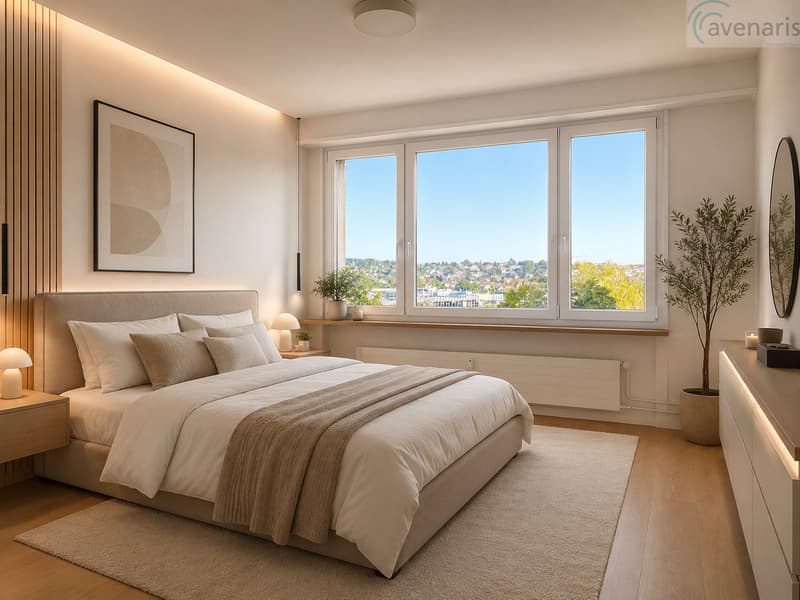 Schlafzimmer Visualisierung / Rendu de la chambre à coucher / Bedroom Visualization / Rendering della camera da letto
