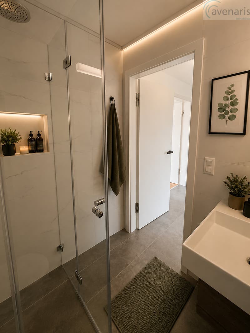 Badezimmer Dachgeschoss Visualisierung / Bathroom attic visualization