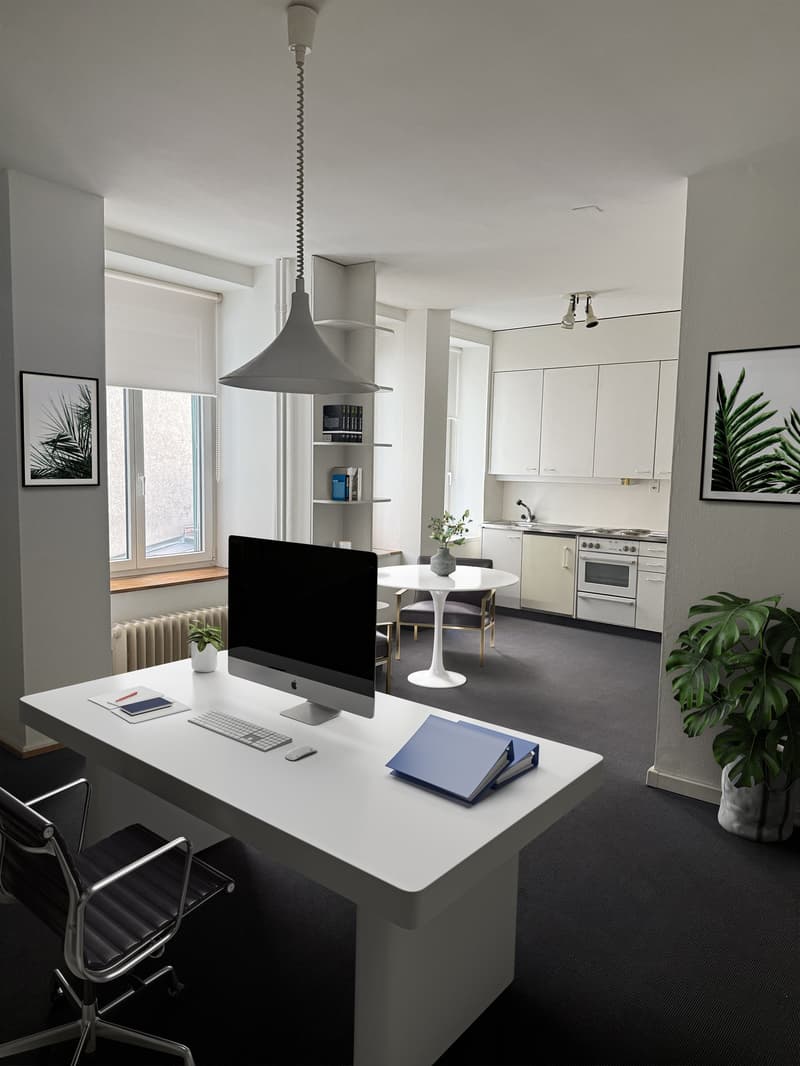 Büro möbliert