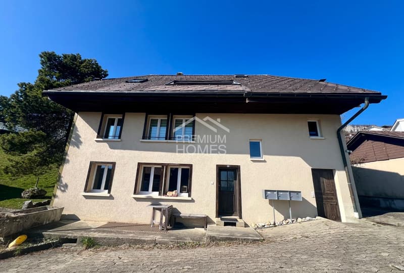 Rareté avec vue lointaine : MFH avec réserve de terrain à bâtir et vue sur la montagne (3)