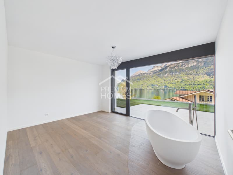 50 m² Sonnenterrasse mit Seesicht - modernes Wohnen am Brienzersee! (3)