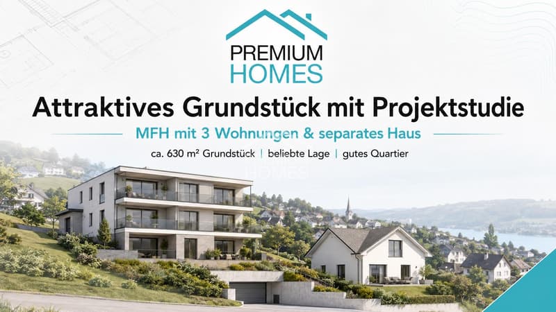 Attraktives Grundstück mit Projektstudie für MFH + EFH (1)