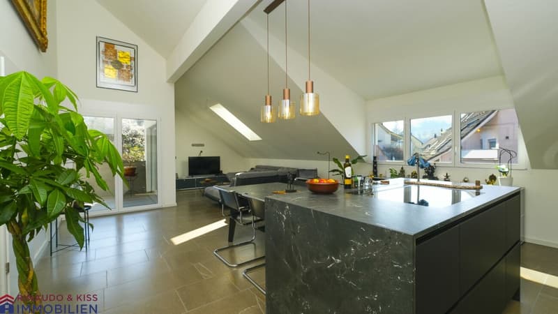 Exklusive Dachwohnung mit Balkon - modern & neuwertig