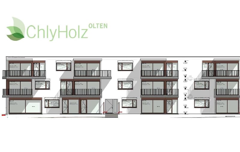Chlyholz Olten Erstvermietung - 1.5-Zimmer-Wohnung im 2. OG (2)