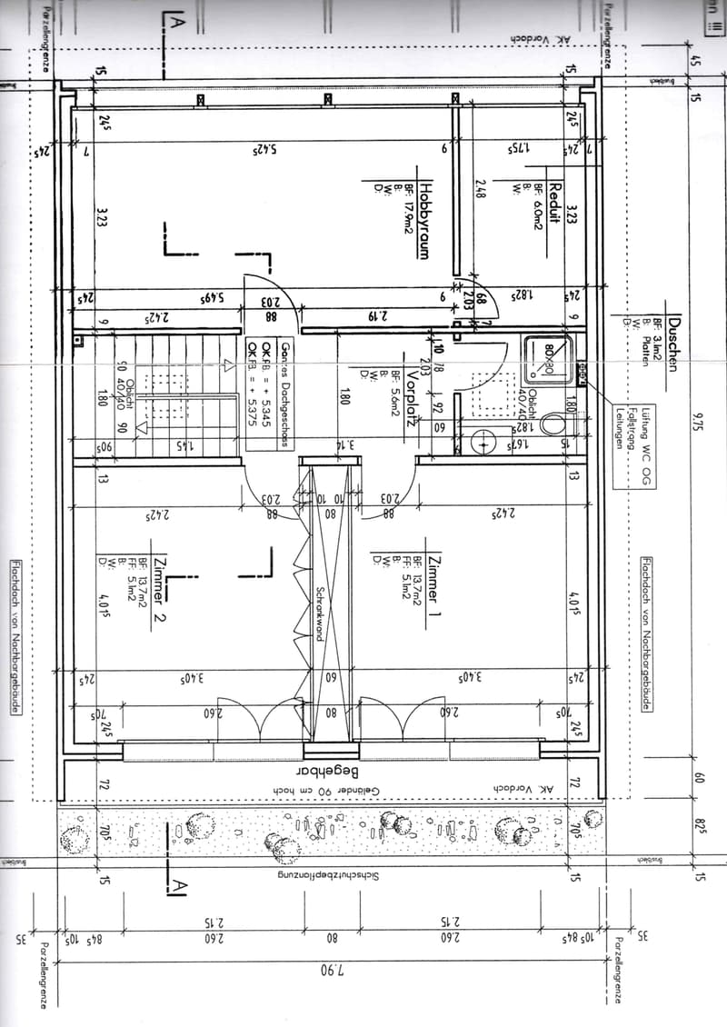 Grundrissplan DG