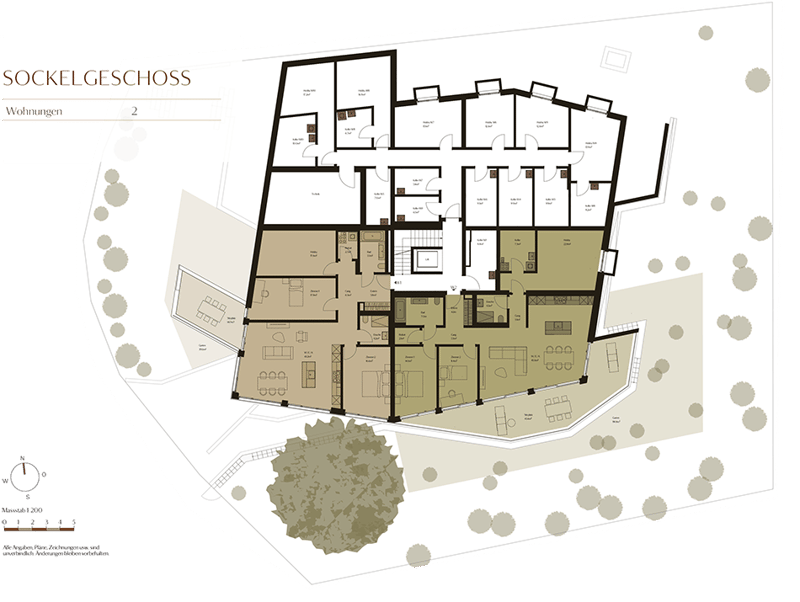 Ruhige und moderne Gartenwohnung mit romantischem Aussenraum und Waldsicht - W6 (8)