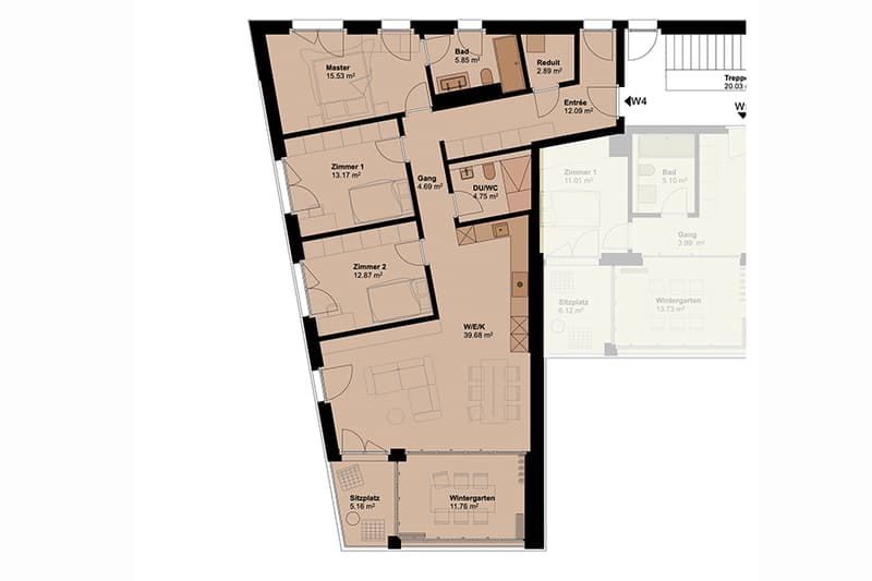Exklusive Gartenwohnung mit hoher Energieeffizienz und unverbaubarer Aussicht.Neue Preise! - W4 (7)