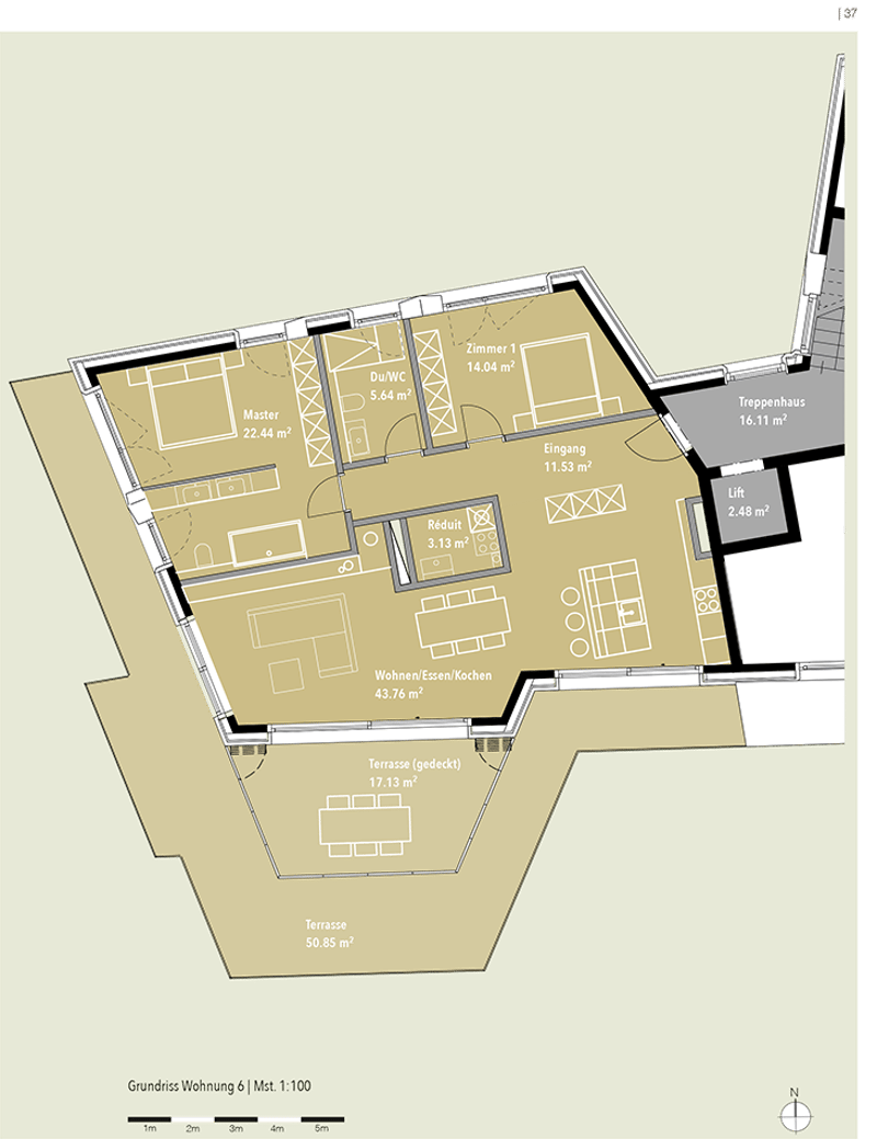 Exklusive Attikawohnung mit unverbaubarer Aussicht. Neue Preise - B6 (5)