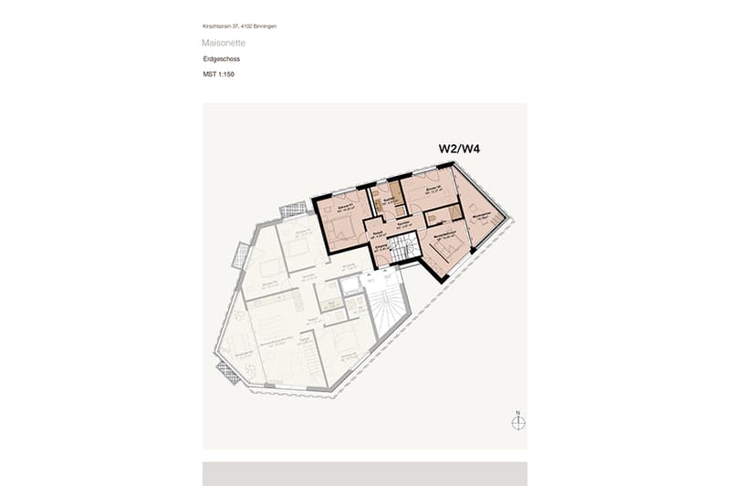 Helle und grösszügige 5.5-Zimmer-Maisonette-Wohnung mit Weitsicht und Garten - W2+4 (6)