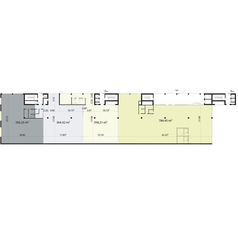 floor plan with different rooms and dimensions