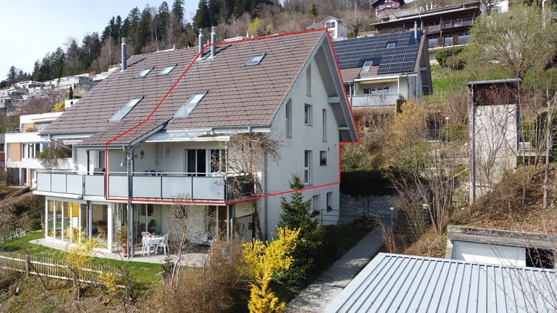 2 Zimmer Duplex- / Maisonettewohnung an schöner Wohnlage mit Alpensicht in Konolfingen (1)