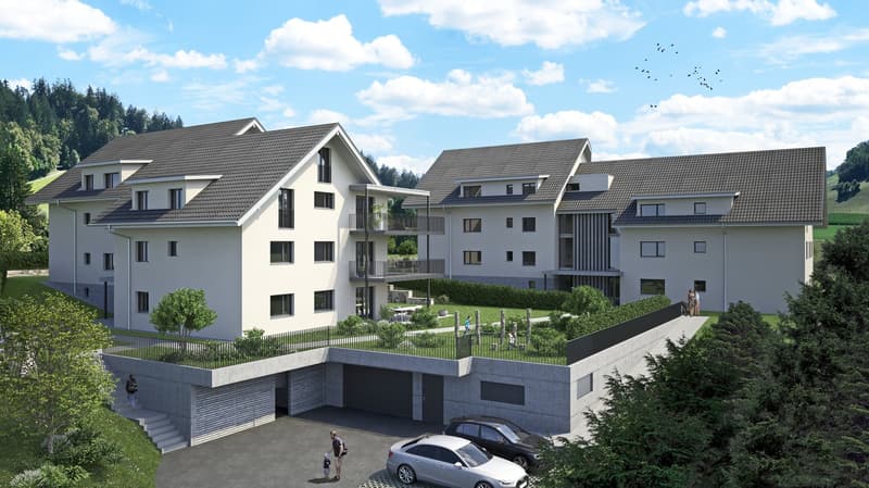 4.5-Zimmerwohnung im Erdgeschoss mit Gartenanteil im Rodacher" (2)