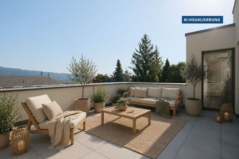 Terrasse KI-Visualisierung / Terrace AI Visualization