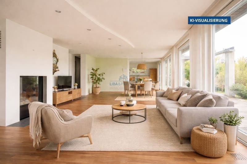 Wohnzimmer KI Visualisierung  / Living Room AI Visualization