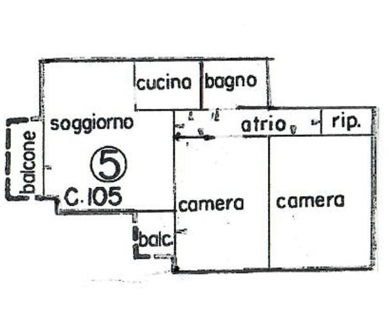 Living room, kitchen, 2 bedrooms, 2 bathrooms, balcony