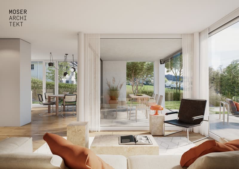 Innenvisualisierung Wohnzimmer