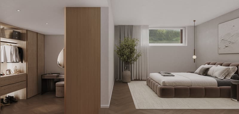 Schlafzimmer / Garderobe