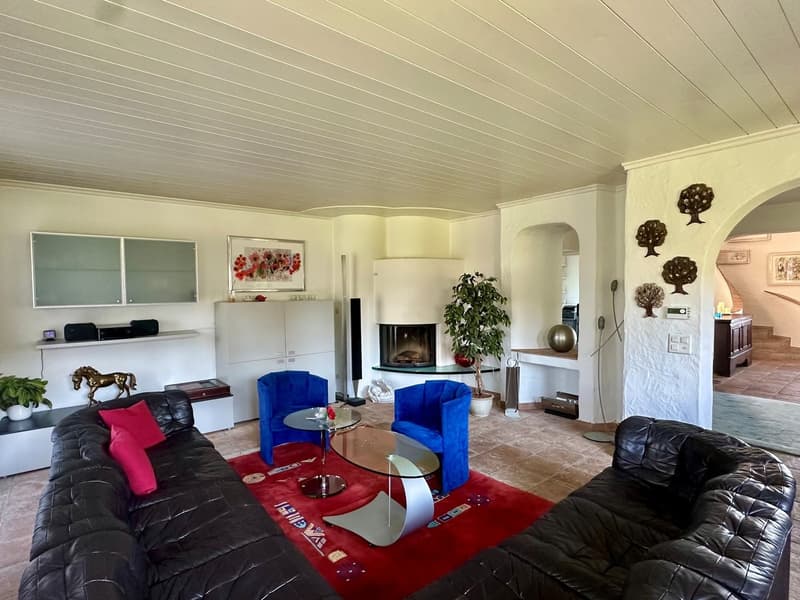 Wohnzimmer m. Cheminée