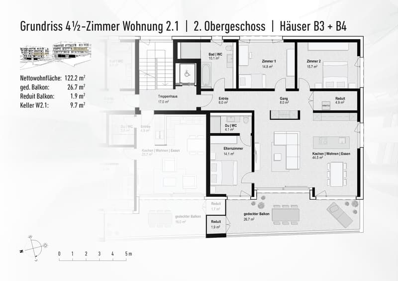 Grosszügige 4½-Zimmer Eigentumswohnung an einzigartiger Lage (2)