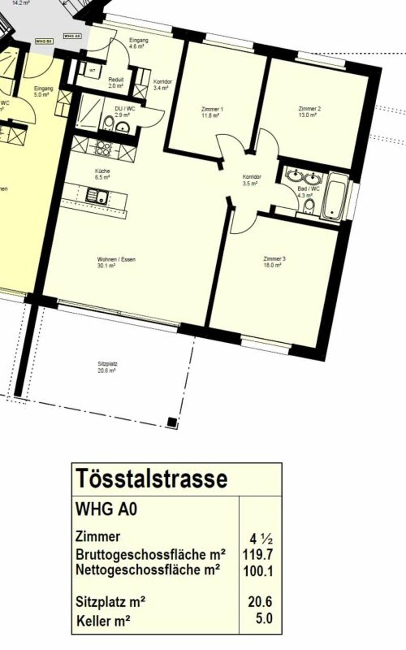 Moderne 4.5-Zimmer-Erdgeschosswohnung mit Aussicht ins Grüne! (13)