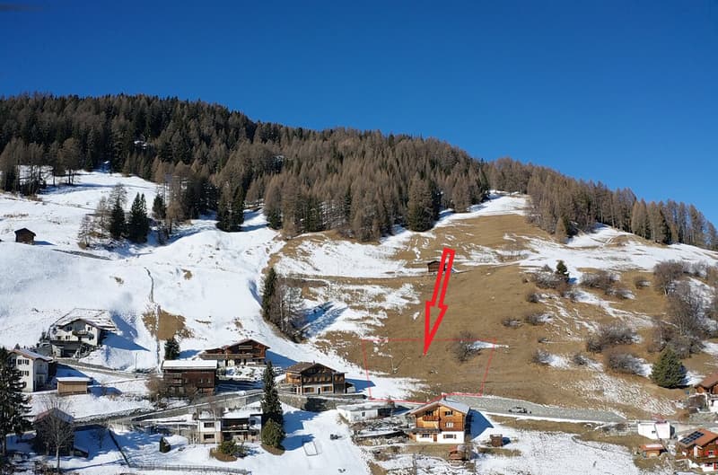 Ungefähre Parzellengrenze gesamt 1099m2