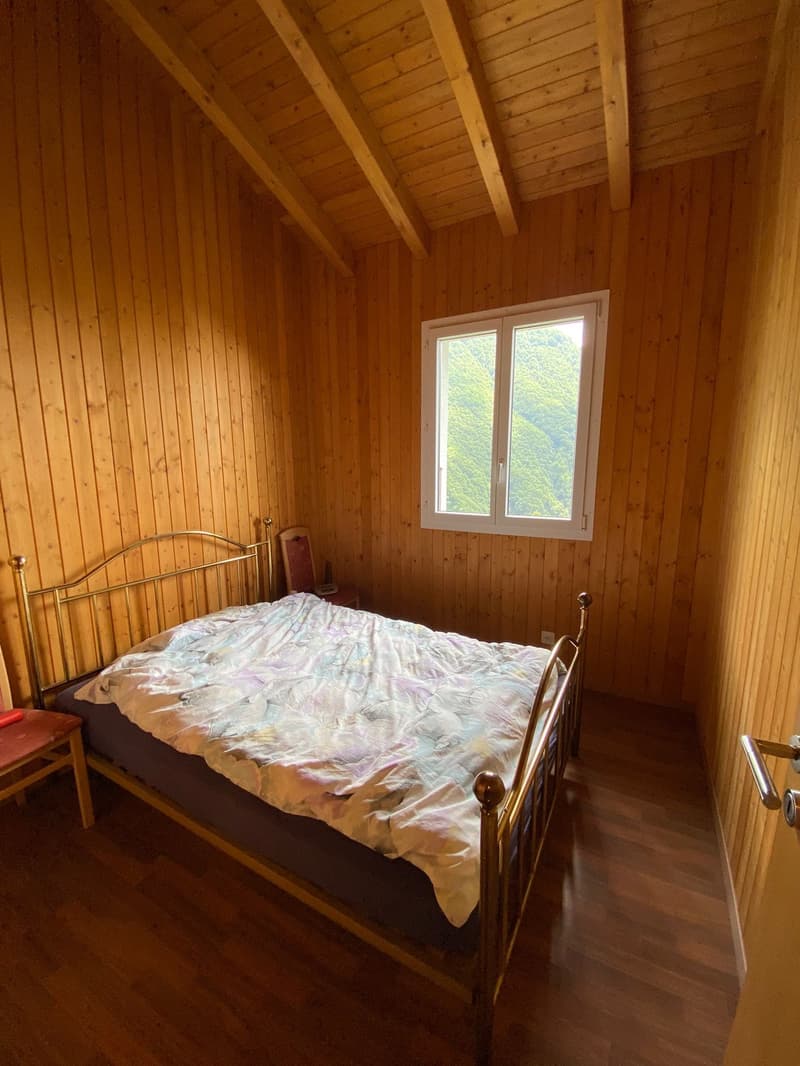bed, chair, window