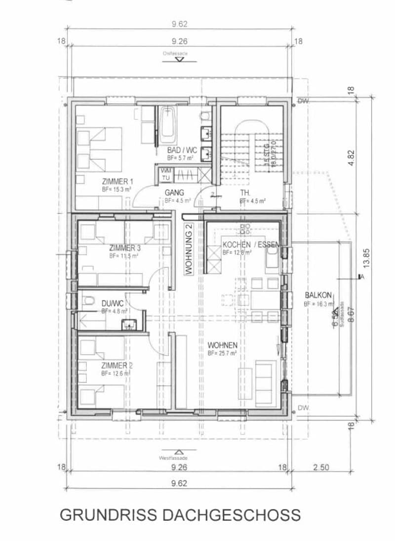 Appartements de vacances rénovés 4½ pièces avec balcon (5)