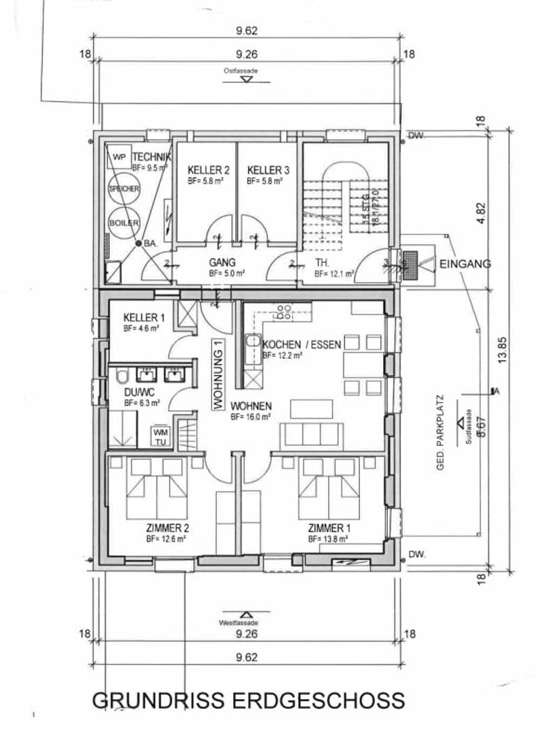 Appartements de vacances rénovés 4½ pièces avec balcon (7)