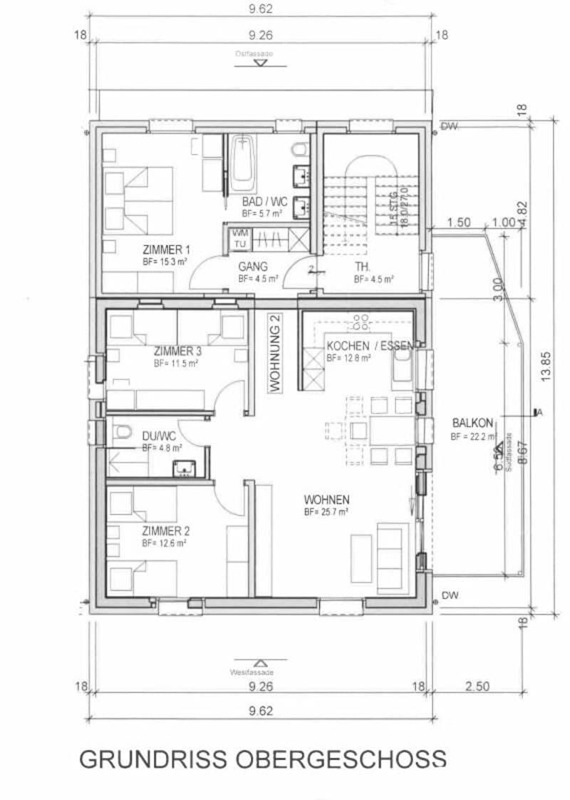 Kernsanierte 4½ Zi.-Ferienwohnungen mit Balkon (6)