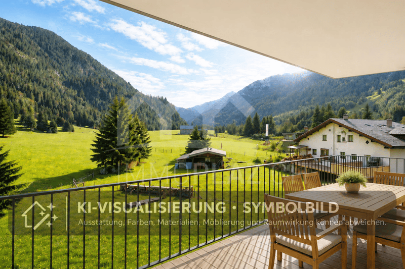 4½ Zi.-Wohnung mit Balkon & freie Bergsicht (2)