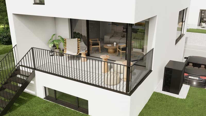 Terrazza con giardino