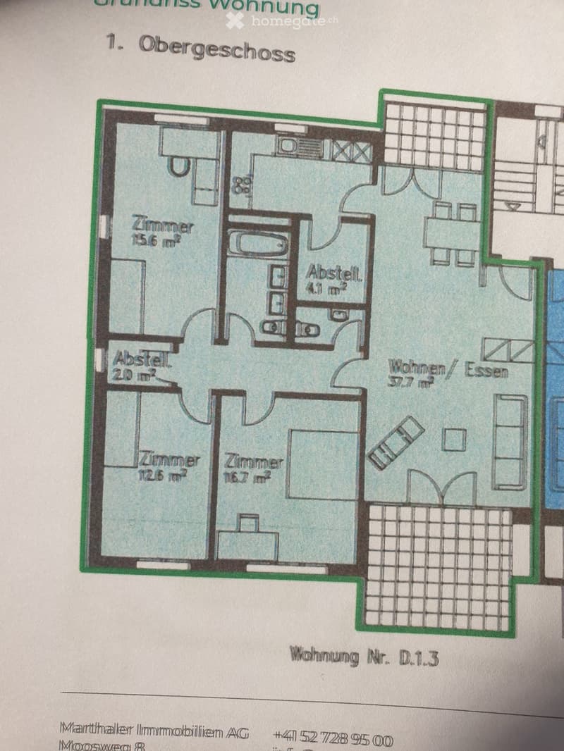 1st floor: Living/Dining area, kitchen, 2 bedrooms, bathroom, storage room