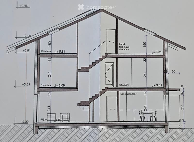 2 bedrooms, 1 bathroom, living room, kitchen, dining room, raised ground floor, stairs