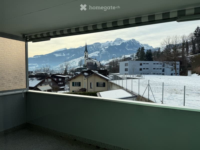 Aussicht Wohnzimmer & Balkon
