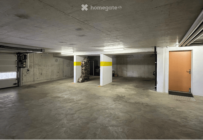 {"visible_features": ["Garage"], "type": "Garage", "objects": [], "description": "Empty underground garage with concrete floors and walls, a single orange door, and a stack of wooden pallets in the background.", "localized_descriptions": {"EN": "Empty und
