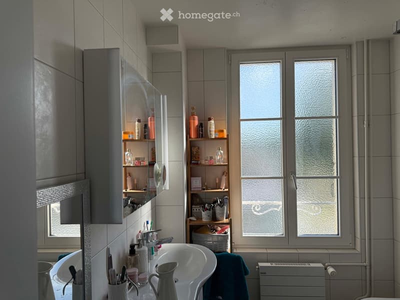 {"type": "Bathroom", "objects": ["sink", "faucet", "mirror", "cupboard", "shelf", "towel", "radiator", "toothbrush holder", "cup", "bottle", "faucet", "faucet", "cup", "cup", "cup", "cup", "cup", "cup", "cup", "cup", "cup", "cup", "cup", "cup", "cup", "cu