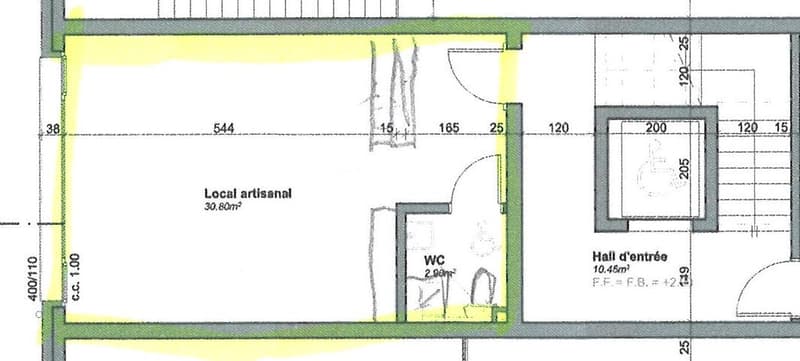 Local commercial, moderne de 30 m² au 1er étage (7)
