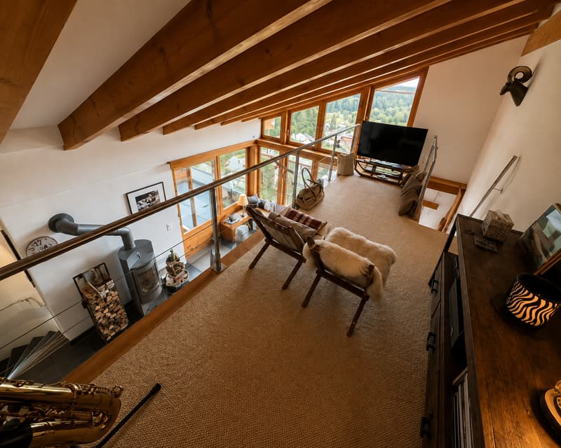 Attraktiver 4,5-Zimmer-Hausteil mit Galerie und traumhafter Aussicht in Valbella (18)