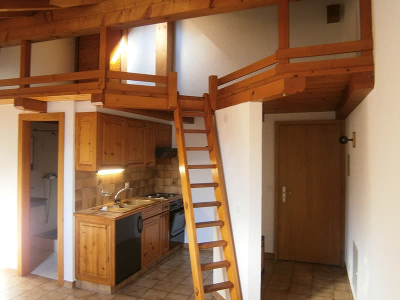Charmant studio mansardé au cœur de Martigny (1)